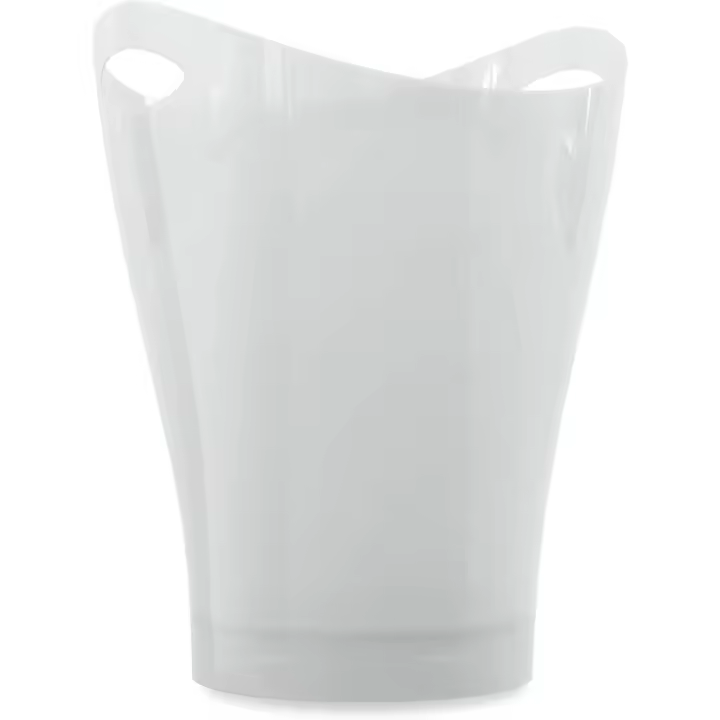 Papelera garbino Color Blanco Polipropileno 9 L-DAMDAM GO - 1
