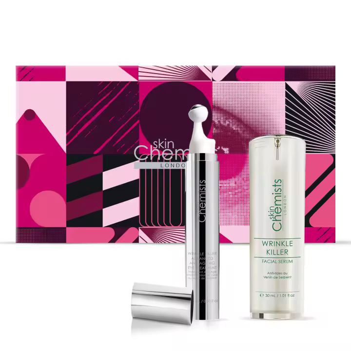 skinChemists Kit de Sérum Facial y para Ojos Wrinkle Killer con SYN-AKE - 1