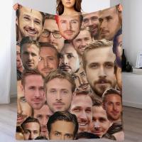 Manta De Cosplay De Ryan Gosling Para Camping Essentials Para Dormitorio Suave De Poliéster 100% Coral Fleece Rectangular Para Adultos - details 8