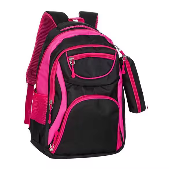 J.S ONDO MOCHILA TIPO TELA PARA MUJER  HOMBRE Mochila Escolar Mochila de Viaje Negocios Trabajo Diario Antirrobo Impermeable Grande Mochila Ordenador CLASICO 18 pulgadas CON ESTUCHE - 1