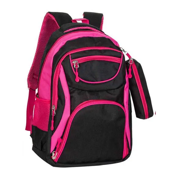 J.S ONDO MOCHILA TIPO TELA PARA MUJER  HOMBRE Mochila Escolar Mochila de Viaje Negocios Trabajo Diario Antirrobo Impermeable Grande Mochila Ordenador CLASICO 18 pulgadas CON ESTUCHE - 1