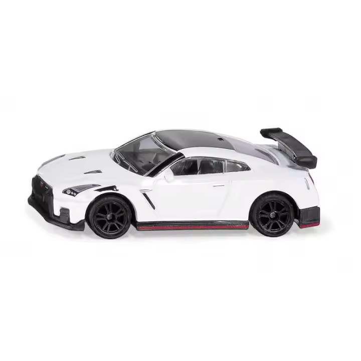 Coche de Juguete Siku Nissan GT-R Nismo Blanco Metal - 600 CV - Aerodinámica - Diseño Impresionante - 1