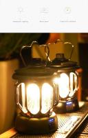 Linterna Portátil Recargable USB Retro Para Camping Luz De Tent Acuñada Impermeable LED Con Iluminación Dimmable Sin Etapas Para Exterior Y Emergencias - details 1