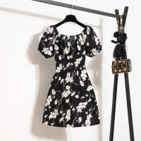 Vestido Mini De Verano Para Mujer Estampado Floral Chiffón Casual Cintura Natural Manga Larga Suelta Cierre De Cremallera - details 26