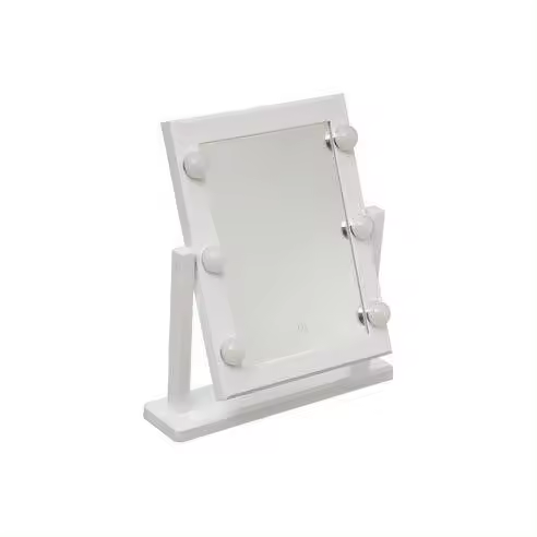 5 FIVE Espejo Led Hollywood 37x9x40,5cm Blanco - Iluminación Ajustable - 1
