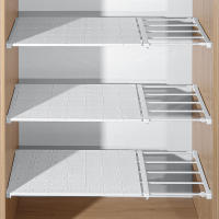 Estantes Ajustables Para Armario Cocina Baño Sin Necesidad De Perforación Estantes Retráctiles Para Armario Estantes De Baño - details 5