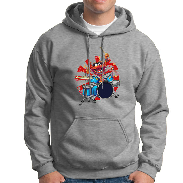 Sudadera con capucha Muppets. Barrio Sesamo. Teleñecos. La rana Gustavo. Señorita Peggy. Epi y Blas. Espinete. Don Pinpon. Coco. Tricky. Animal. Gonzo. Varios colores. Todas las tallas.