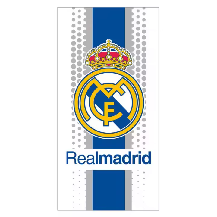 Toalla Real Madrid de Playa y ducha, Licencia 100% Oficial, 70x140 cm, New Import - Kiglam - 1