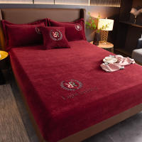 Sábana Elástica De Peluche Suave Protección De Matraces De Velours Sábana Plancha Estilo Sencillo Color Sólido 100% Poliéster - details 13