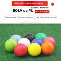Bola De Práctica De Golf Suave De Esponja PU Colorido 42mm Juguete Para Interior Material De Espuma Sólida - details 1