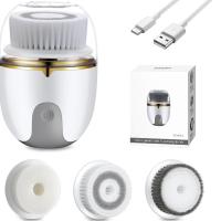Limpiafaccia Eléctrico Impermeable Con 3 Cabezas Y 2 Modos Limpieza Exfoliante Y Masaje Belleza Electrodomésticos Para Cuidado Facial - details 8