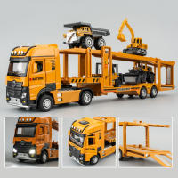 Modelo De Coche De Rescate En Escala 1/32 De Aleación Juguetes De Transporte De Automóviles Dobles Capas Extensas Para Niños Y Coleccionistas - details 4