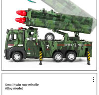 Camión De Lanzamiento De Misiles Militares a Escala 1/32 Con Sonido Y Luz Vehículo De Metal Para Niños Juguetes Interactivos De Retroceso Apto Para Edades 4-14 - details 6