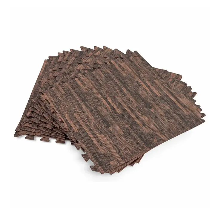 Bestway Suelo Piscina Foam Estilo Madera Retractil 12 Piezas 50x50 cm Jardin 58712 - 1