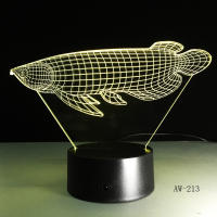 Lámpara De Escritorio LED 3D Ilusión De Avión Luz Nocturna Colorida Para Ambiente De Hogar Y Oficina Iluminación Táctil DC 5V - details 2