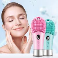 Limpieza Facial Eléctrica Ultrasonda 9 Velocidades Silicona Recargable Escobilla De Rostro Con Vibration Alta Frecuencia Limpiadora De Piel - details 0