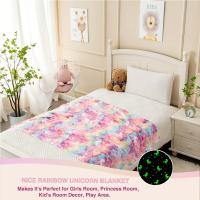 Manta Luminosa De Unicornios Para Niñas Regalo Ideal Para Niñas De 2 a 10 Años Manta Suave Para Niños Material 100% Poliéster - details 4