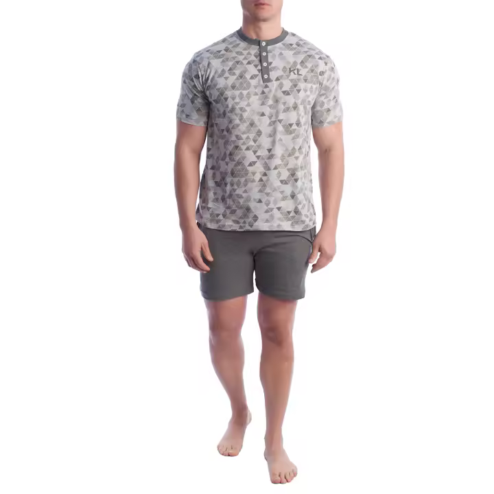 Kisses and Love-Pijama de Verano Manga Corta Algodón KL30000 para Hombre - 1