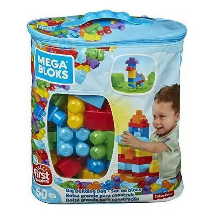Juego de Construcción Megabloks Azul 60p Bolsa DCH55 - 1
