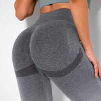 Leggings De Yoga Para Mujer Con Gradiente De Color Y Levantamiento De Glúteos Pantalones De Running Fitness Secado Rápido Talla True Leggings De Cintura Elástica De Nylon - details 27