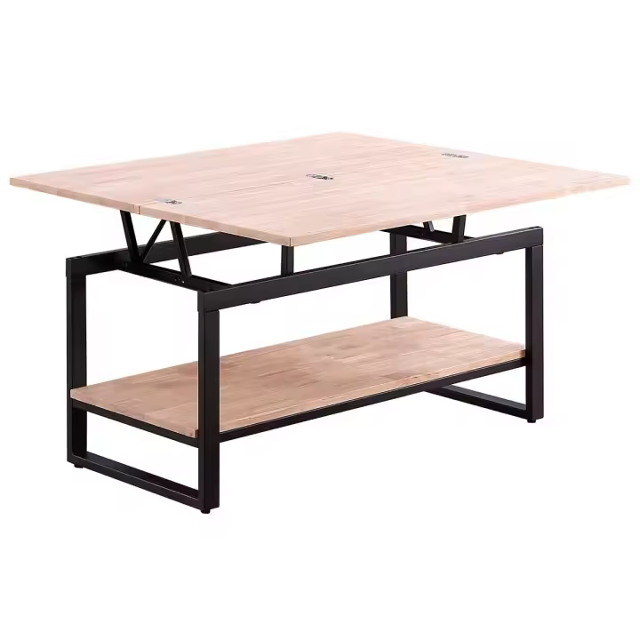 Mesa de centro Steve elevable y extensible + estante inferior Adec - 1