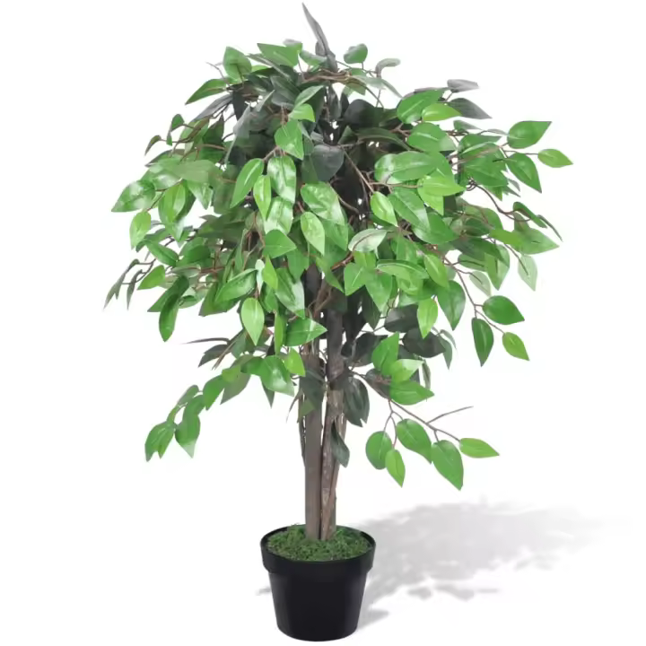 Planta artificial árbol Ficus con macetero 90 cm - 1