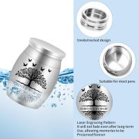 Juego De Urna Metálica Para Mascotas De Gato Y Perro Con Diseño De Árbol De La Vida Preventiva De Ingreso De Agua Fúnebre Fácil De Llevar Caja De Urnas Para Animales Domésticos - details 5
