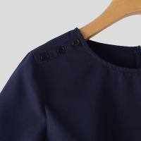 ZANZEA Vestido Elegante Para Mujer Oficina Estilo Coreano Vintage Manga Corta Cintura Ajustada Vestido Mini Verano A-Line Para Fiesta - details 12