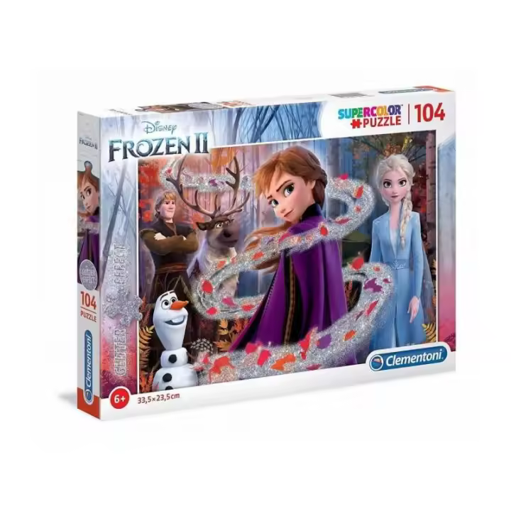PUZZLE 104 PIEZAS GLITTER FROZEN 2 DE CLEMENTONI - 1