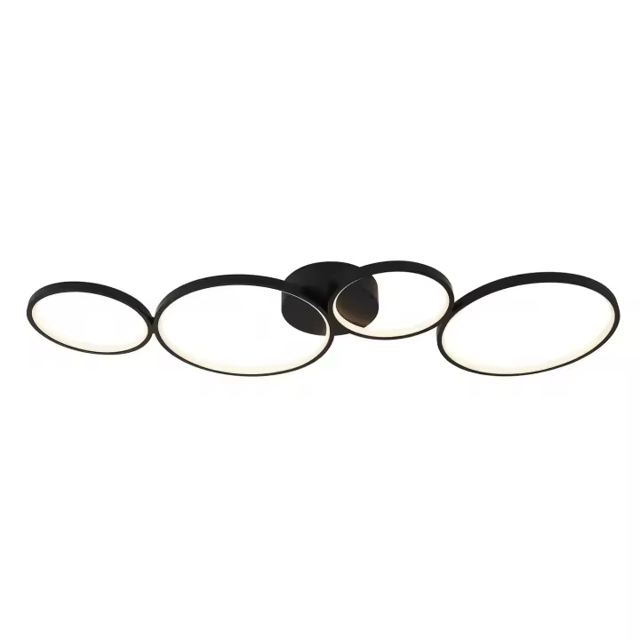 Luz de techo Contemporánea Circus Maple Blanco Policarbonato Negro Led 37,3 W 3000K - 1