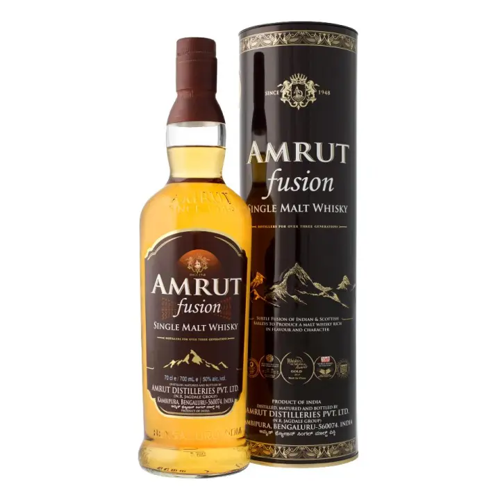 AMRUT SINGLE MALT WHISKY FUSION 70CL 50% - 1