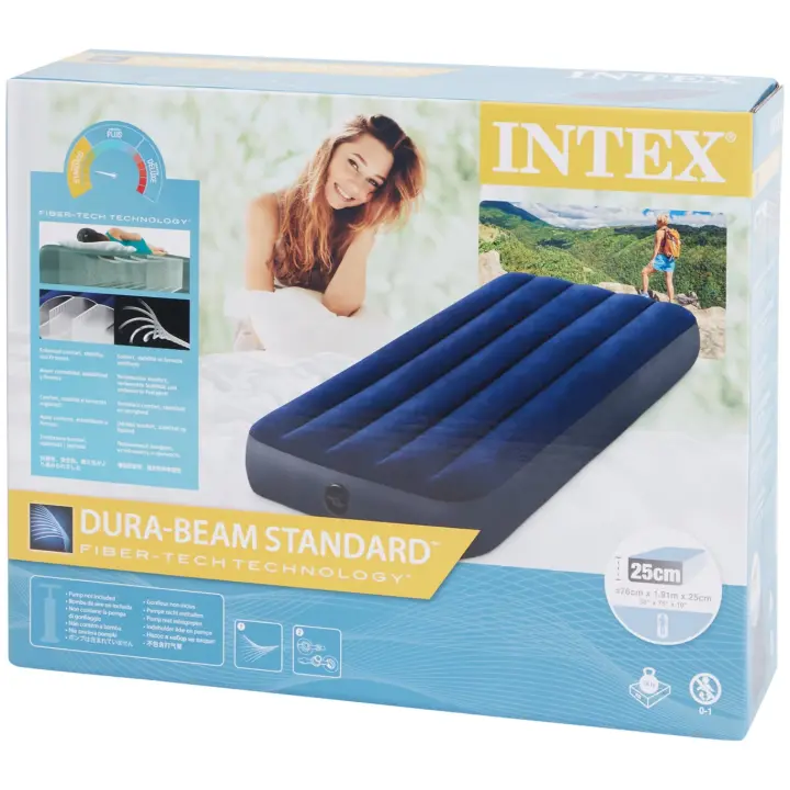 Intex _Colchón inflable Intex Dura-Beam  137 x 191 x 25 cm  2 personas - 1