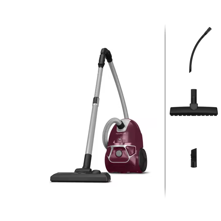 Rowenta aspiradora trineo con bolsa Compact Power Car Care con sistema de filtración avanzado, motor de bajo consumo de 900 W máx., formato compacto, depósito de 3 L, bolsa Hygiene+, RO3969EA - 1