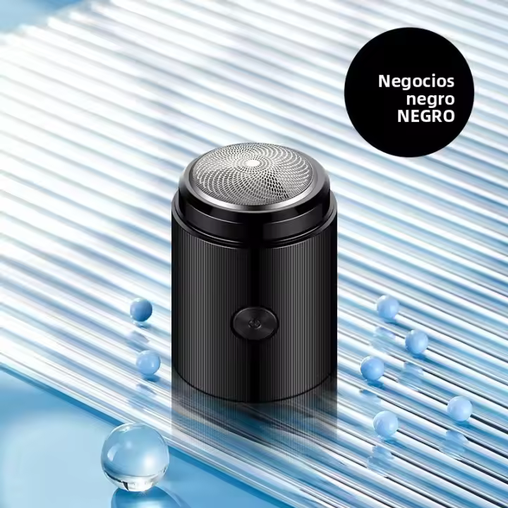 Afeitadora Eléctrica Para Hombres Recargable Por Tipo-C Mini Portátil Inteligente Para Viajes De Negocios Cuchilla De Acero Inoxidable - 1