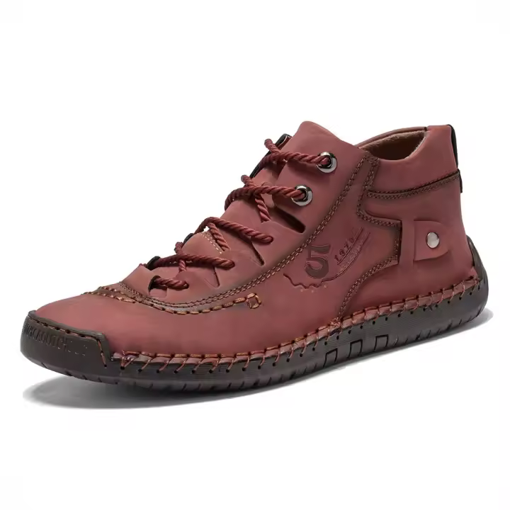 Zapatos Casuales De Cuero Hechos a Mano Para Hombre Con Pelo Para Invierno Mocasines Confort Para Caminar Loafer Planos En Venta Caliente - 1