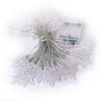 Luces De Navidad LED Estrella Twinkle 10/20 Piezas Con Cable De Cobre Operadas Por Batería Decoración Para Bodas Y Navidad - details 6