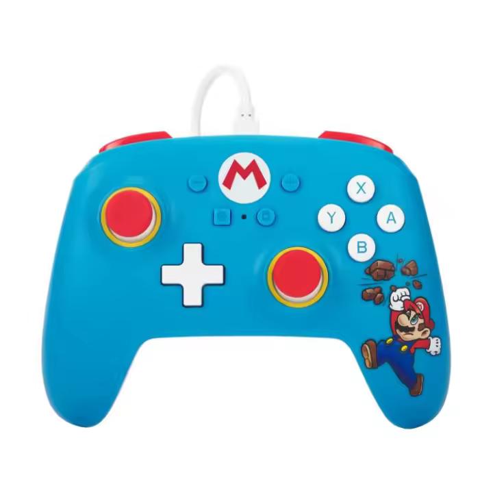 PowerA Con Cable Controller Controlador Mando - Brick Breaker Mario - 1