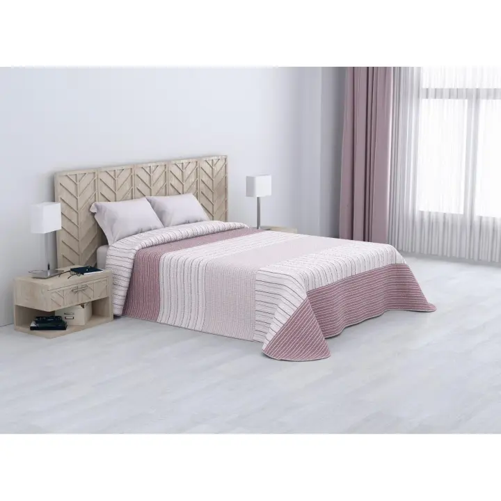 ARISE SHOP-Colcha Bouti  Estampada para camas de 90, 105, 135 y 150 cm. Bouti Reversible liso o estampado. Colcha fina y ligera. No incluye fundas de cojín.Poliéster - 1