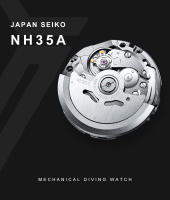 Reloj De Pulsera Para Hombre CADISEN Lujo 38mm Diver Vintage Automático Negocios NH35 Mecánico Cristal De Zafiro 20 Bar Reloj Retro - details 3