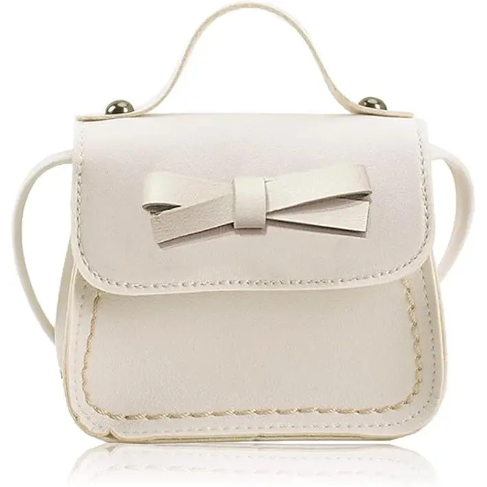 Bolso de Hombro para Niños Pequeños con Mini Billetera de Flores en Material de Cuero PU - Ideal para Dinero en Efectivo y Tarjetas - Correa Ajustable - 1