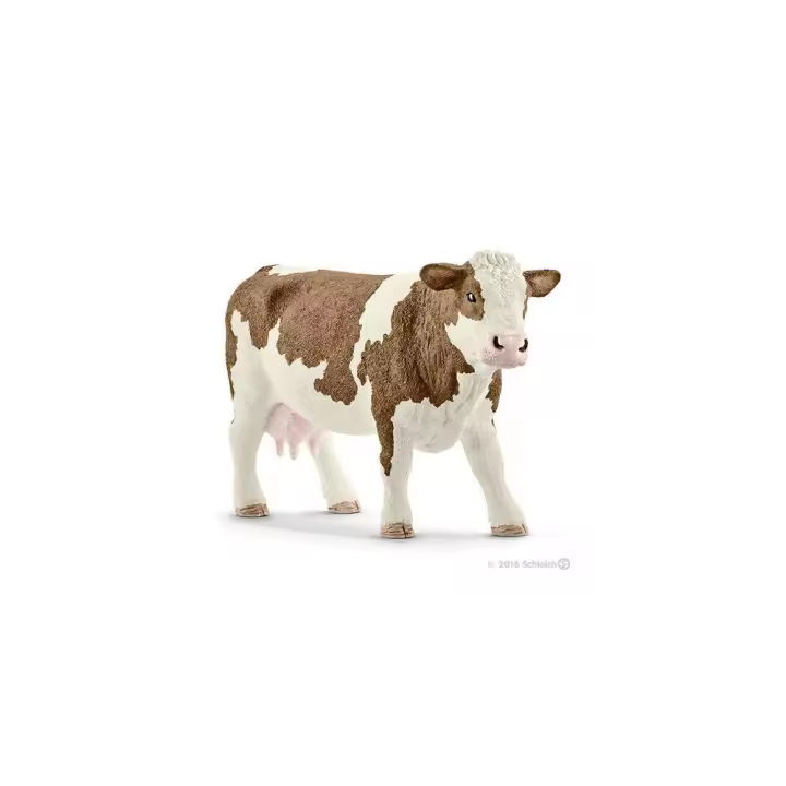 Schleich Figura Vaca Fleckvieh Realista Duradera - 1