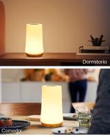Lámpara Nocturna LED Recargable RGB Con Control Remoto Y Táctil 13 Colores Cambiables Luz De Mesa Dimmable Para Cama - details 6