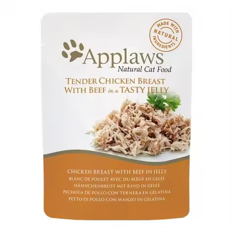 Applaws Sobre Gatos Adultos En Gelatina Pollo Y Ternera - 16 X 70 Gr - 1