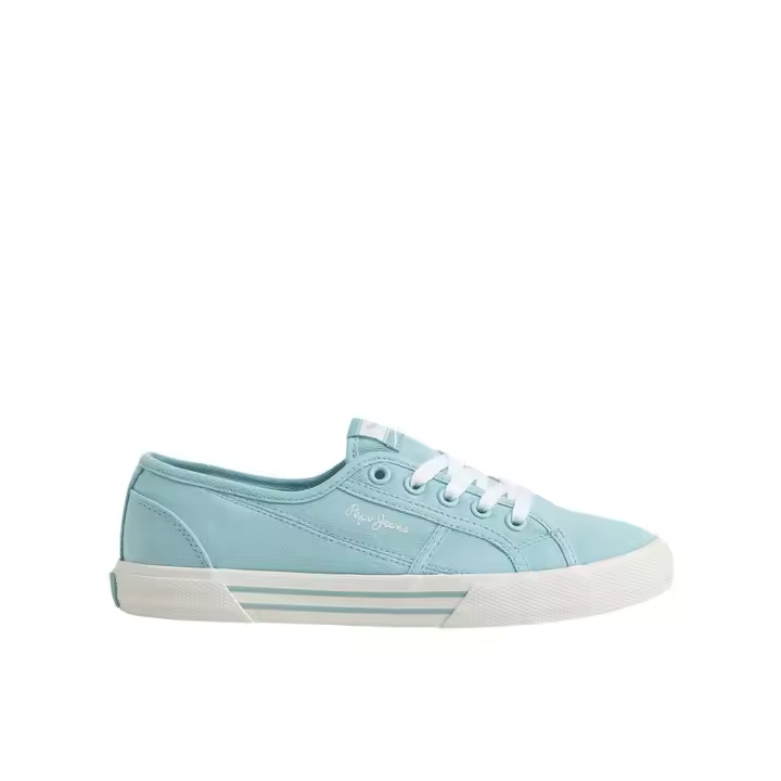 Pepe Jeans PLS31287-647 Zapatillas de mujer azul celeste en textil 80951 - 1