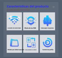 Teclado Mecánico De Juegos E-YOOSO Z82 RGB Con Bluetooth Y Cable 2.4G 3 Modos Para PC Portátil Computadora 82 Teclas - details 1