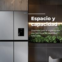 EVVO Frigorífico 4 puertas F100, Motor Inverter, Total No Frost, 321l + 169l, Dispensador de agua fría, Freon Free - details 2