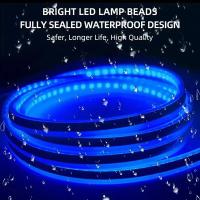 1PCS Barra De Luz Decorativa LED Dinámica Para Capó De Coche Universal Guía Y Adorno Luz De Conducción Automática Barra De Luces Del Parachoques - details 3