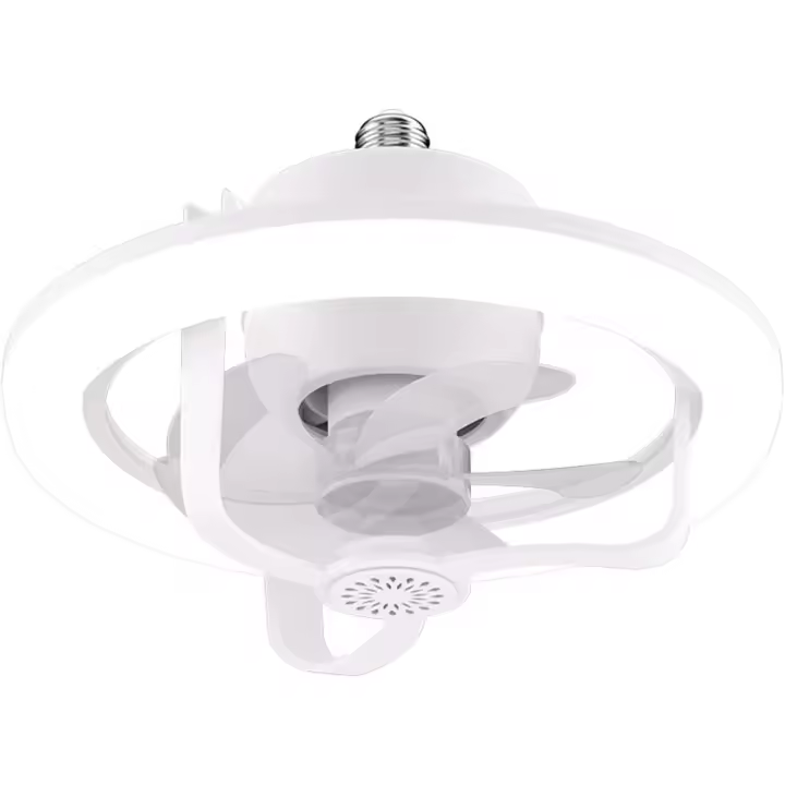 Ventilador de techo con Luz de 11 pulgadas, E26/E27, Con Luz regulable, control remoto, rotación de 360 ° y MODE RGB, 3 velocidades, para dormitorio, Sala de estar y comedor - 1