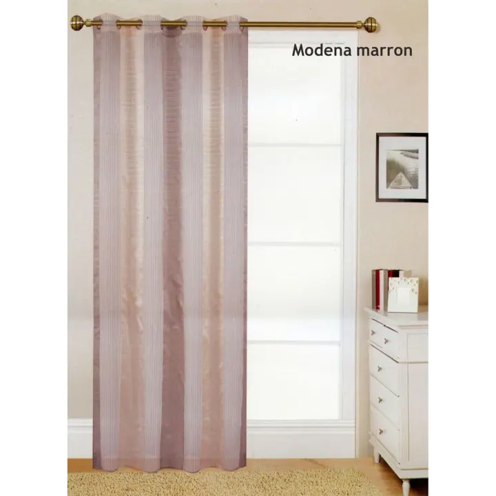 TEJIDOS REINA  Cortina ollados Modelo: modena  - Medida Cortina Ollados 140x260 Cm - 1