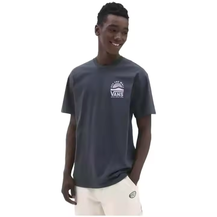 Camiseta de Manga Corta Vans Sideset-B para hombre en color azul - 1